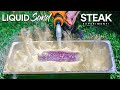 We tried cooking STEAKS in Liquid Sand, It&#39;s Epic!