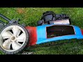 how to make a mulch mower a side discharge