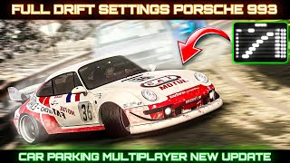 Drift Settings for Newly Added Porsche 911 (993) - Car Parking Multiplayer New Update screenshot 4