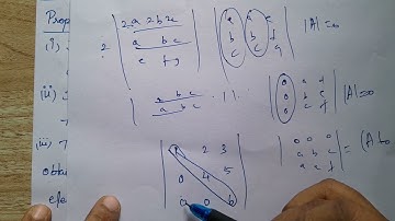 Class 11, Maths, Samacheer, Ch 7, Properties of Determinants