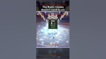 THE RANK 1 AYAKA DOESN’T NEED TO ULT