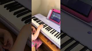 Learning Piano at Home with This Keyboard (Kids Beginner Setup)