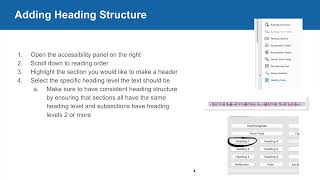 Heading Structure