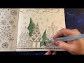 Adult Coloring - Rita Berman winter trees
