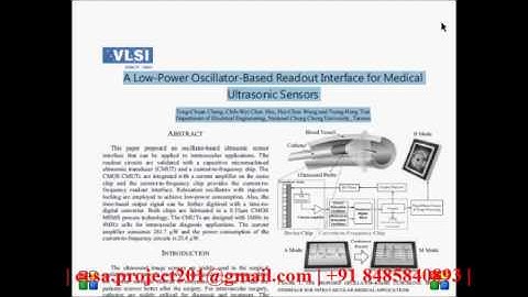 A Low Power Oscillator Based Readout Interface for Medical Ultrasonic Sensors