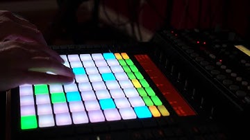 Ableton Push with KORG KingKorg Jam