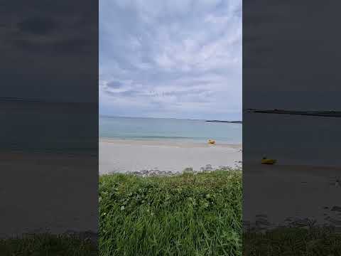 Beautiful sandy beaches in Karmøy Norway
