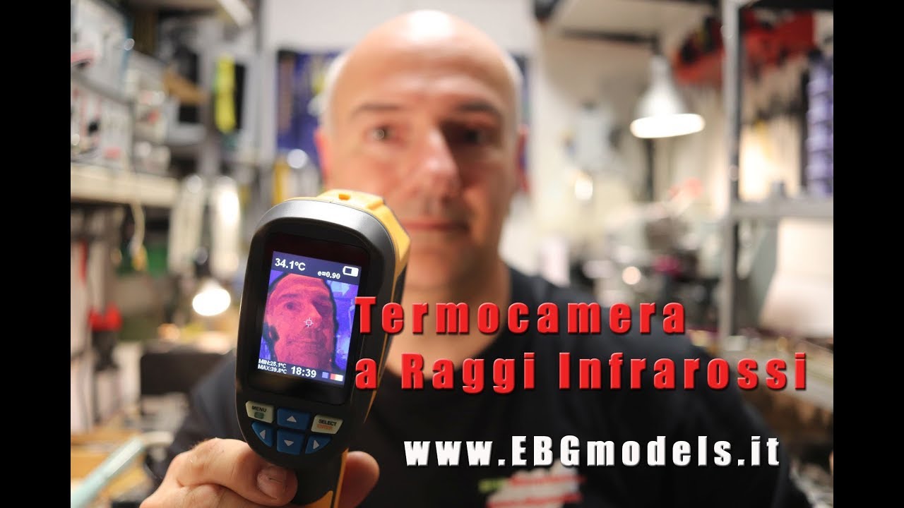 Prova della Termocamera a raggi infrarossi HT02D - Thermal camera IR 