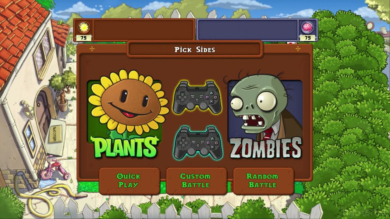 Plants vs Zombies Competitive 2Player PS3 HD YouTube