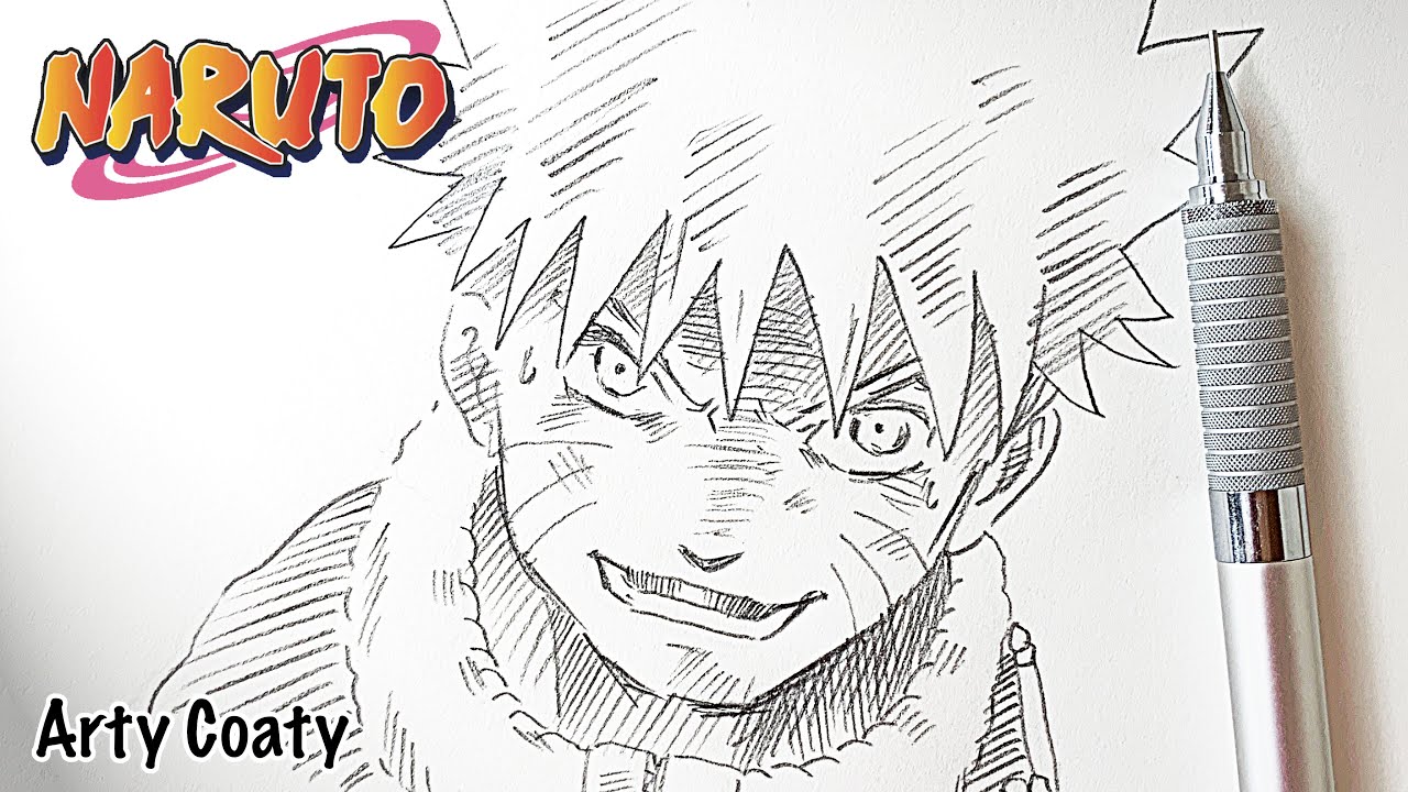 Shorts Drawing Naruto Mechanical Pencil Draw Anime Manga ナルト疾風伝シャーペンで イラスト描いてみた Artycoaty Youtube