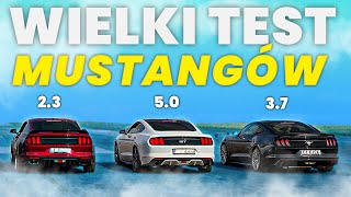 WIELKIE porównanie MUSTANGÓW! Który najszybszy? V8 vs. V6 vs. 2.3! - Kicksteria #2