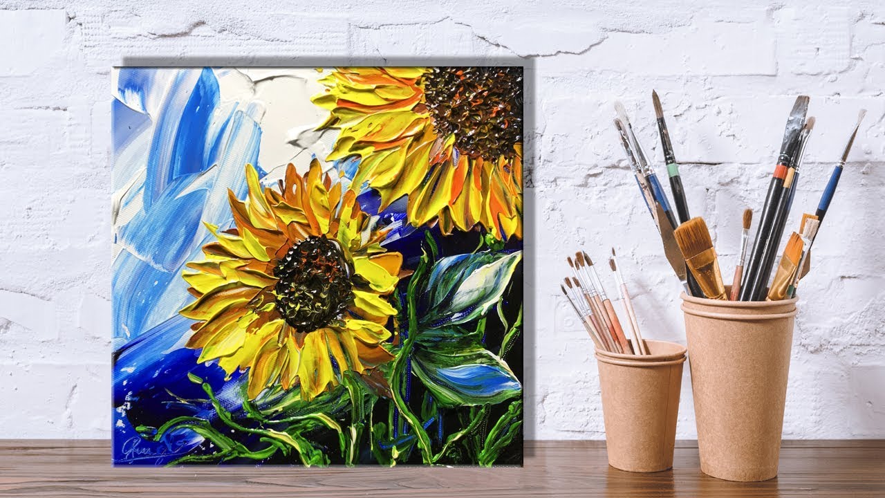 Featured image of post Youtube Acrylic Painting Palette Knife - It calms your mind, a warm touch as a home decor for busy.