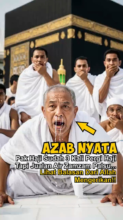 Rich Haji Sold Fake Zamzam Water, Look What Happened in Front of the Kaaba... #shorts