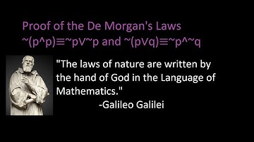 [9] [2.1] Proof of the De Morgan