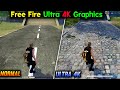 Free fire max ultra 4k graphics power in garena vs  normal free fire 