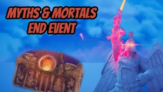 Fortnite Myths and Mortals End Event!!! (Pandora's Box, Dust Cloud, Red Lightning!!!)