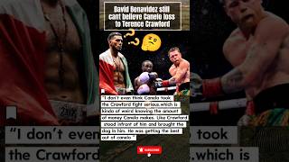David Benavidez still cant believe Canelo loss to Terence Crawford #caneloalvarez #crawford #boxing