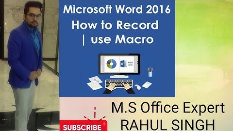 Microsoft Word Macro (Hindi) | How to Create Macro in MS Word | ICL CLASSES | RAHUL SINGH |