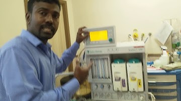 Aestiva Anesthesia machine leak test and calibration