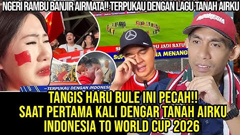 Air mata bule ini tumpah EUFORIA Tanah Airku To World Cup 2026 Suporter & Timnas Indonesia