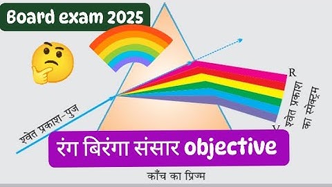 Manav Netra Tatha Rang Biranga Sansar Class 10 Objective Question || Class 10 Vidhut Dhara Objective