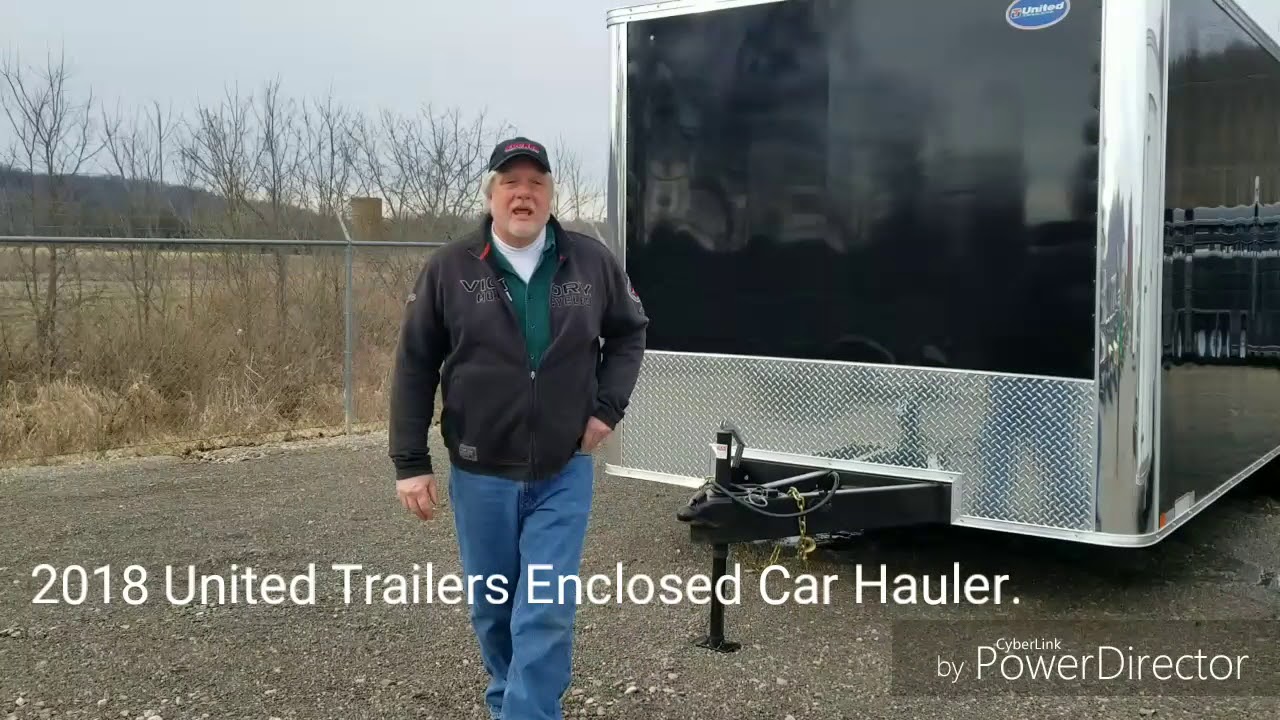 2018 United Trailers Enclosed Car Hauler