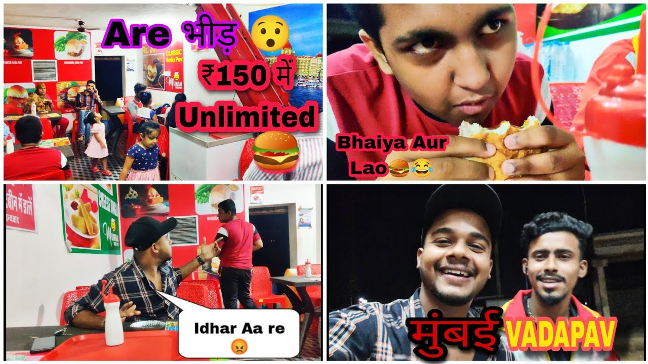 Wow New Resturant Mumbai Vadapav !!स्वादलाजवाब !! Maja aa gya 😀 #dhamtari #daxdoovlogs