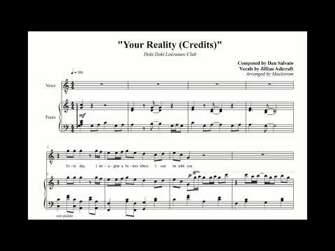 reality credit your reality sheet music