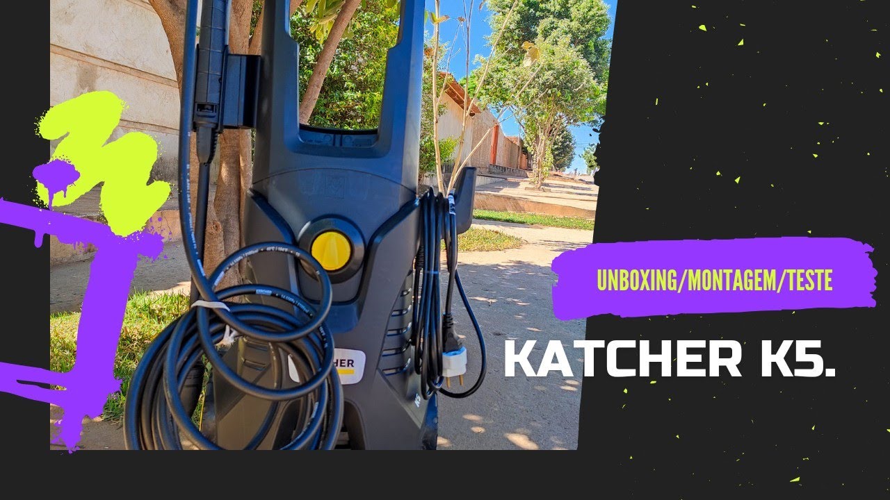 Lavadora de Alta Pressão KARCHER K5 - Unboxing Montagem e Testes