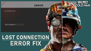 Black Ops Cold War - How To Fix "Lost Connection To Host" Error