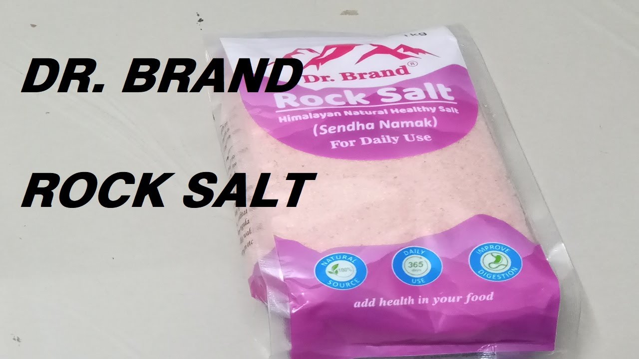 REVIEW OF DR BRAND ROCK SALT SAIDHAW NAMAK YouTube