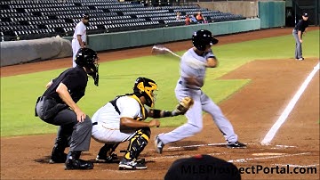 Trea Turner batting - San Diego Padres - Arizona Fall League 2014