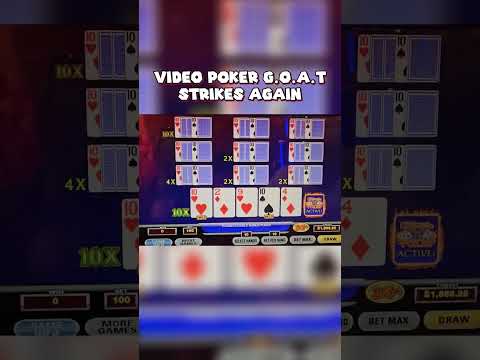 The Video Poker G.O.A.T. Is Back! 🐐🎰