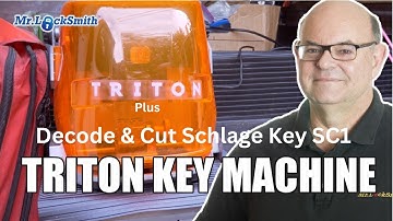 TRITON PLUS KEY MACHINE Decode & Cut Schlage Key SC1 | Mr. Locksmith™