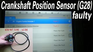 How to change Crankshaft Position Sensor (G28) on an Audi A4 1.9TDI 96kW