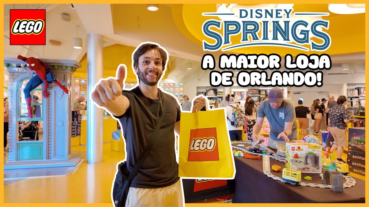Tour Pela Maior Loja da LEGO de Orlando no Disney Springs