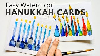 Easy Hanukkah Cards for BEGINNERS!