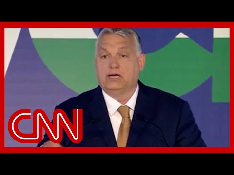 Watch: Hungary's authoritarian leader lauds Tucker Carlson