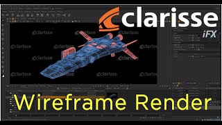 Clarisse Wireframe Render