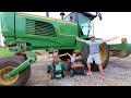 Driving HUGE tractor around the farm and playing on hay | Tractors for kids