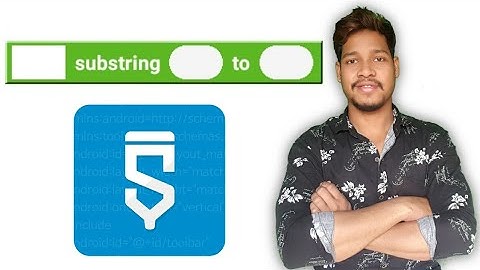 Substring block full details in sketchware /Aauraparti