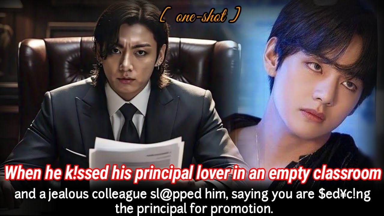 [ Oneshot ] When he kissed his principal lover in an empty classroom and a jealous colleague sl@pped
