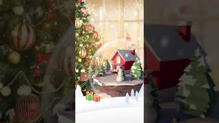 Christmas Snowman Cartoon Crystal Ball