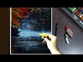 Soft Pastel Drawing - How to Draw Beautiful Landscape Scenery for beginners ( step by step) .