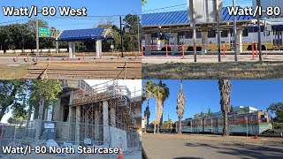 Passing the Watt/I-80 low-floor Platform and Staircase Construction Site (4/8/26)