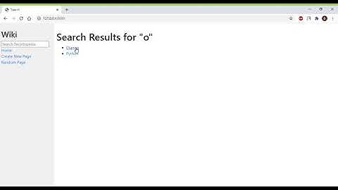 Project 1 "wiki" CS50