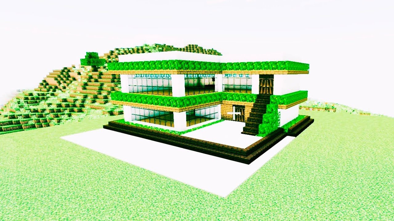 minecraft how to build a modern Minimalist design and 