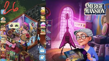 Merge Mansion | Music Studio  Level 52  Part 703 🎼🎶        #merge #mergemansion