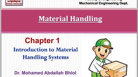 Materials Handling equipment Introduction