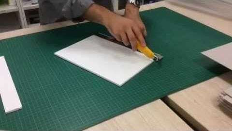 How to cut foamboard